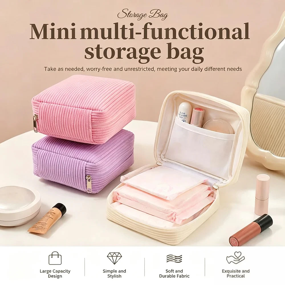 Flannel Travel Cosmetic Organizer
