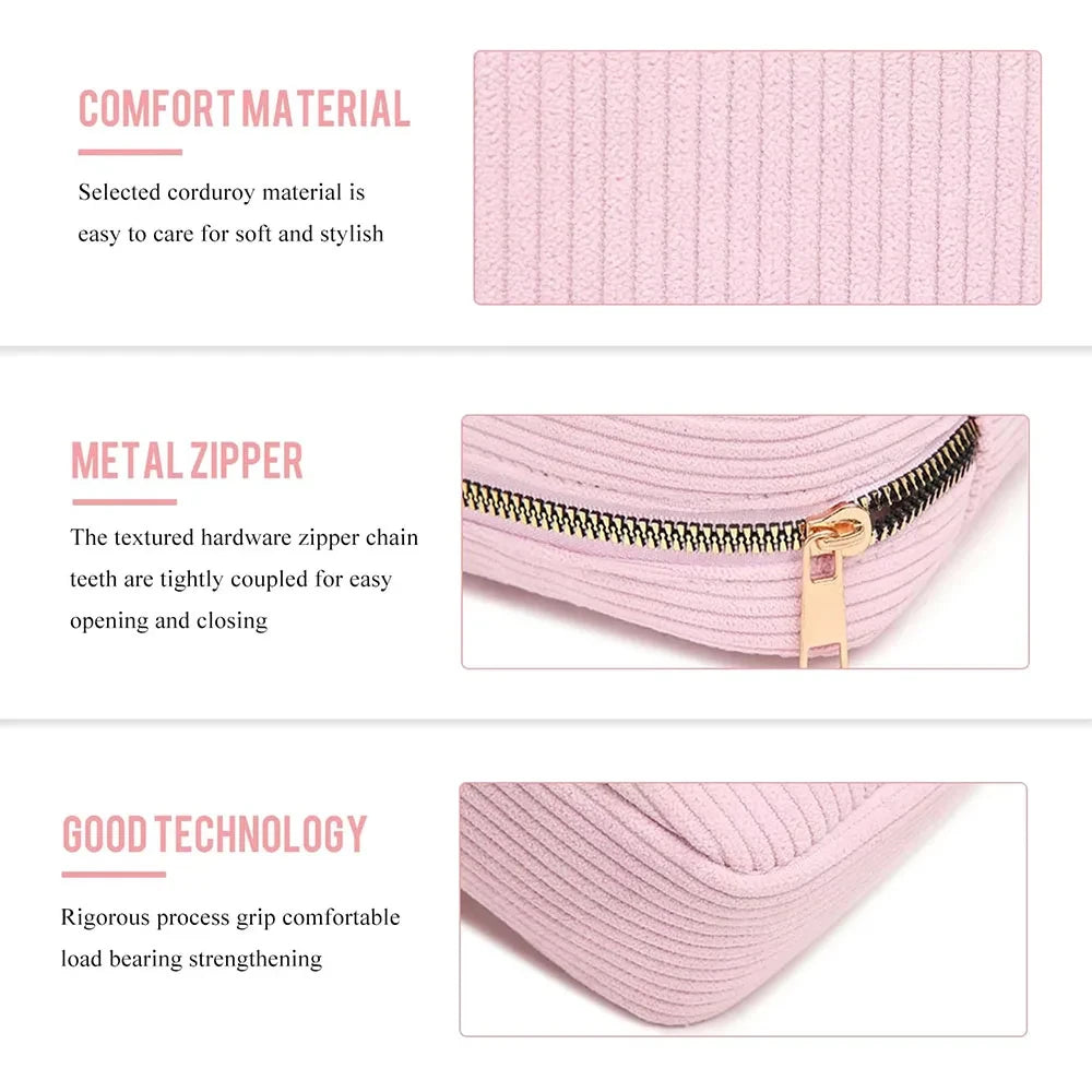 Flannel Travel Cosmetic Organizer