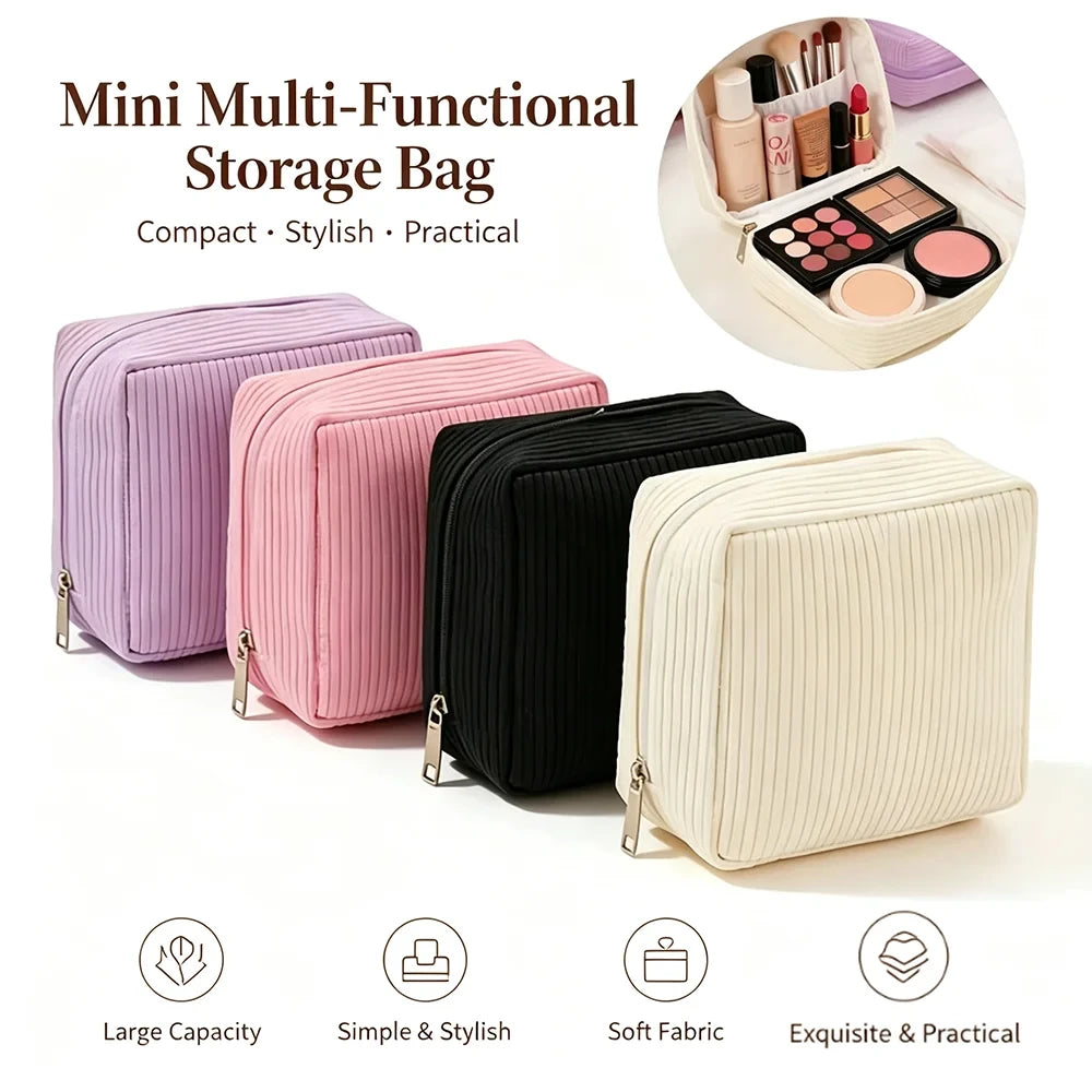 Flannel Travel Cosmetic Organizer