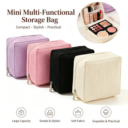 Flannel Travel Cosmetic Organizer