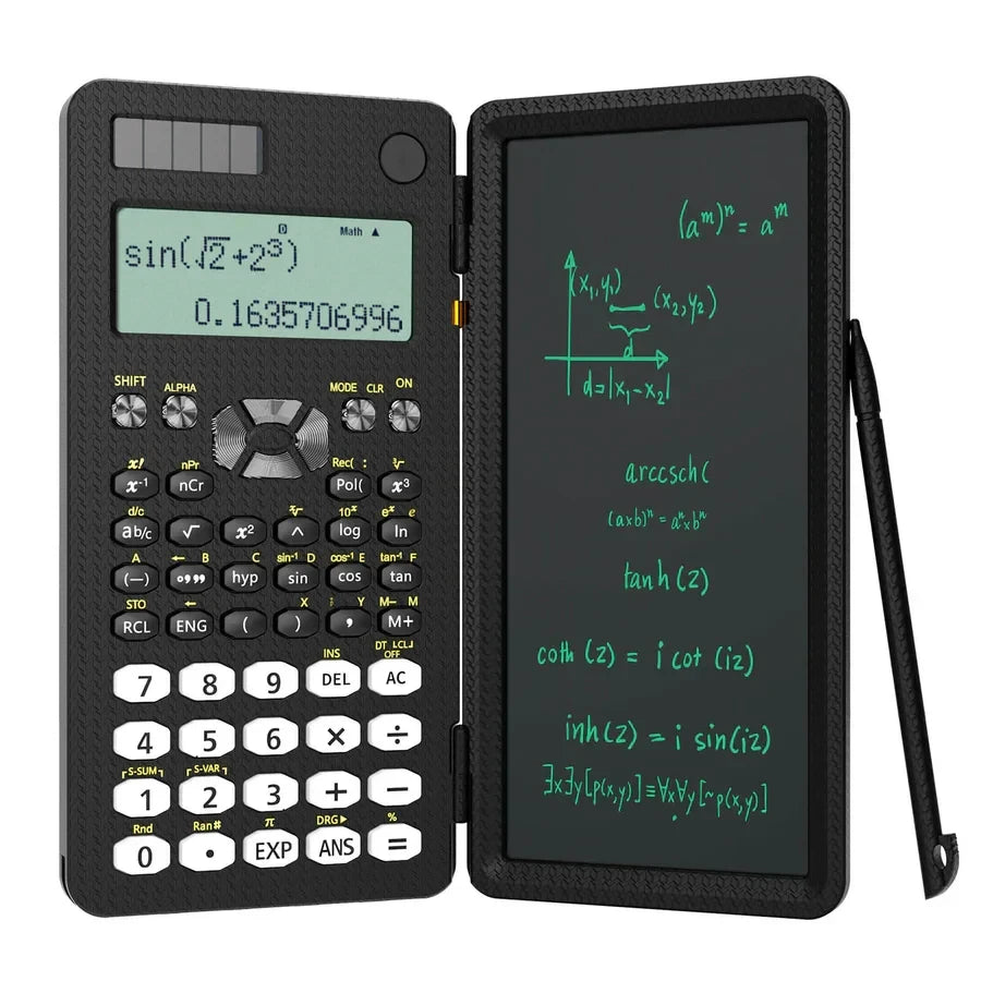 Mini Scientific Calculator with Writing Tablet