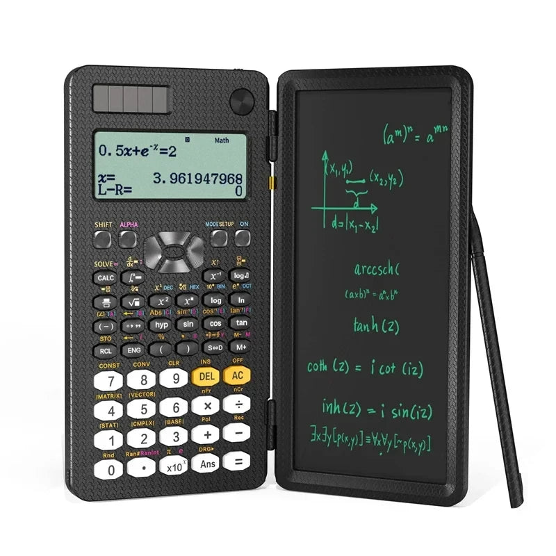 Mini Scientific Calculator with Writing Tablet