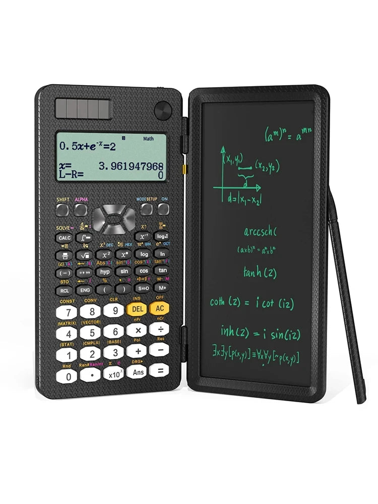 Mini Scientific Calculator with Writing Tablet
