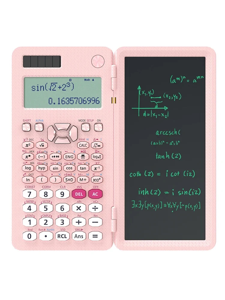 Mini Scientific Calculator with Writing Tablet